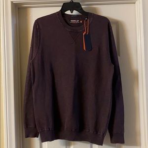 Sweatshirt by Superdry. Color is plum